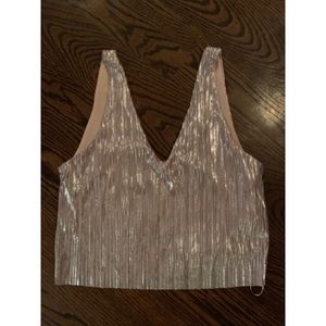 Zara- Pink Shiny Tank